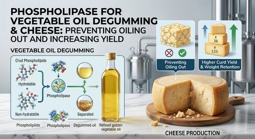 Fosfolipase untuk Degumming Minyak Nabati & Keju: Mencegah Minyak Keluar dan Meningkatkan Hasil