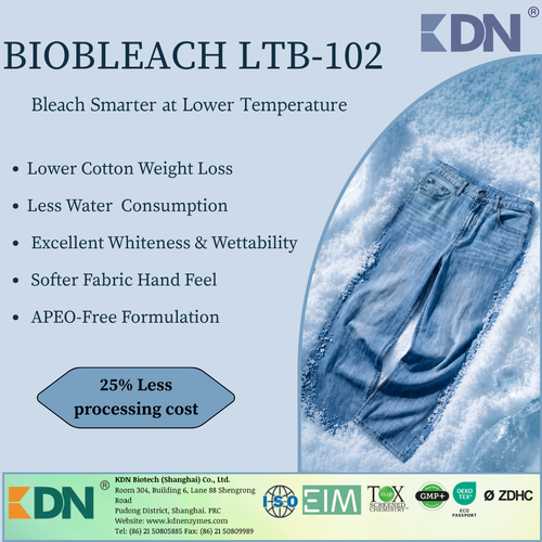 Biobleach LTB-102: Pemutihan Efisien Suhu Rendah untuk Kapas