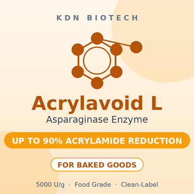 Harga yang bagus Asparaginase Enzim Akrilamid L 5000 U/g Bantuan Pengurangan Akrilamida Tingkat Makanan untuk Pemanggangan Roti Biskuit on line